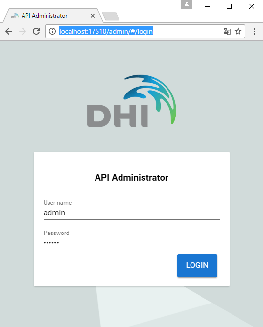 log in dialog